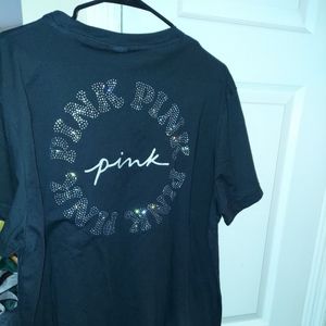 Xl vs pink studded bling campus tee nwt